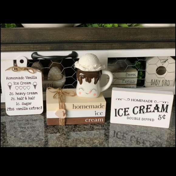 Other - Ice Cream Tray Decor (4 piece set)
